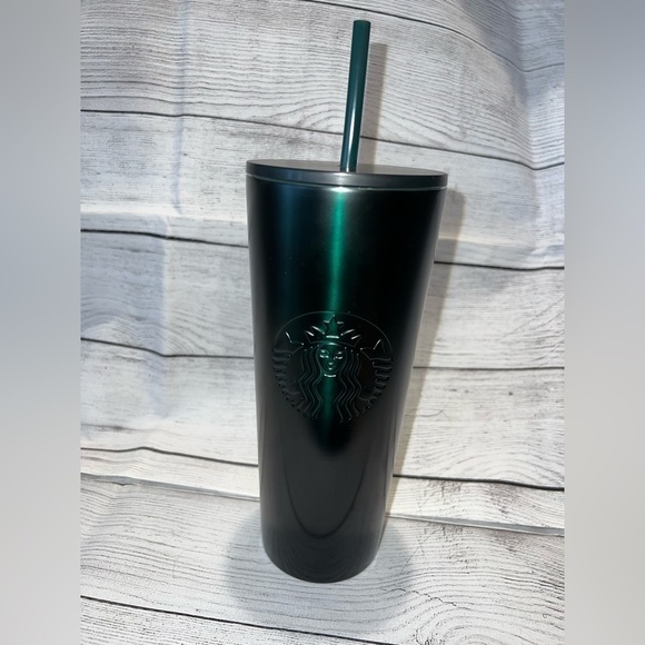 2020 Starbucks Dark Green/Black Gradient Ombré Tumbler - Rare Release - Picture 2 of 6